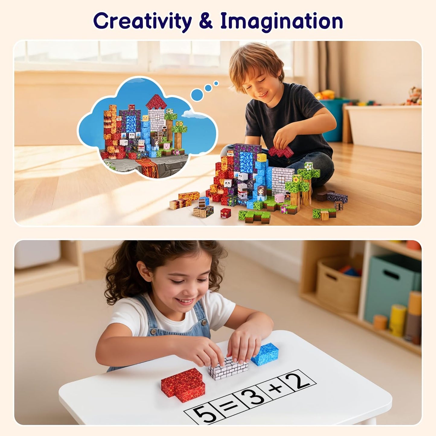 200 PCS Magnetic Building Blocks – Build, Explore & Learn Through Play